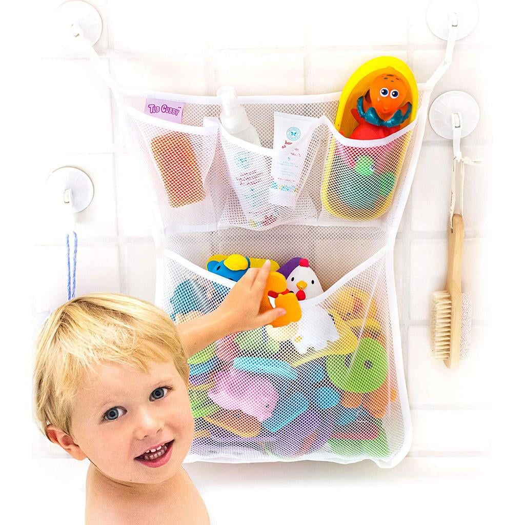 Tub Cubby Kids Bath Toy Organizer Keep Toys Dry Shower Storage Caddy Large 14x20 - Walmart.com | Walmart (US)