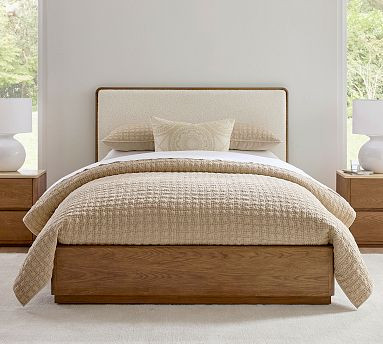Kona Upholstered Bed | Pottery Barn (US)