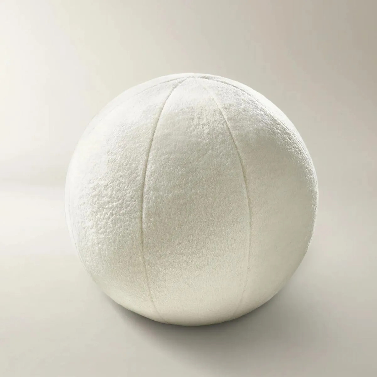 Maeve Felted Wool Ball Pillow 12" - White | Z Gallerie