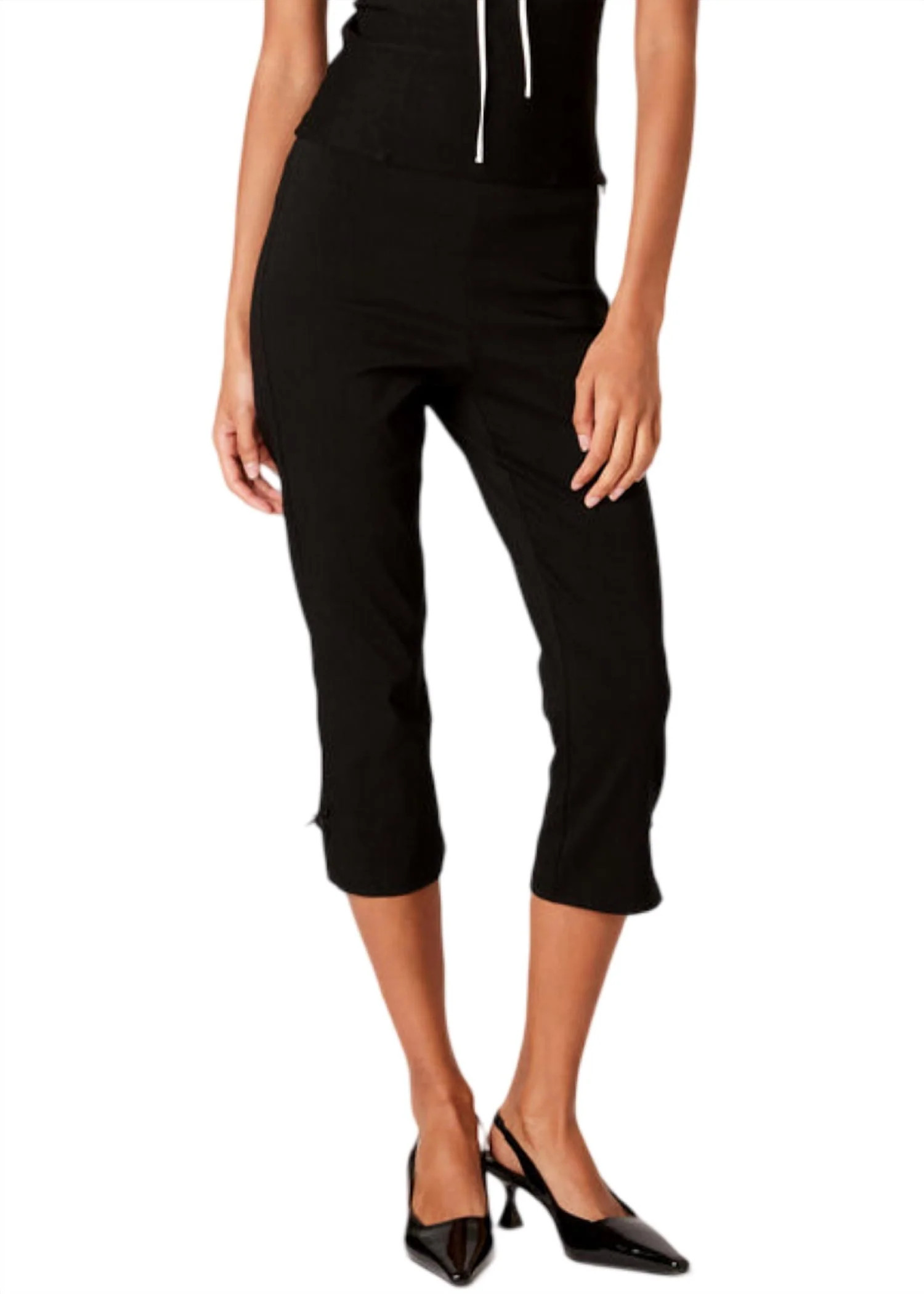 Carla Capri Pants In Black | Shop Simon