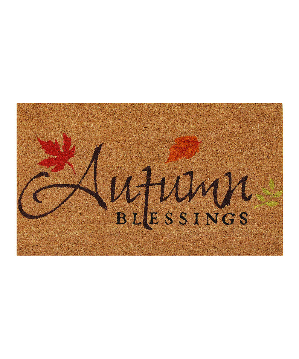 'Autumn Blessings' Doormat | zulily