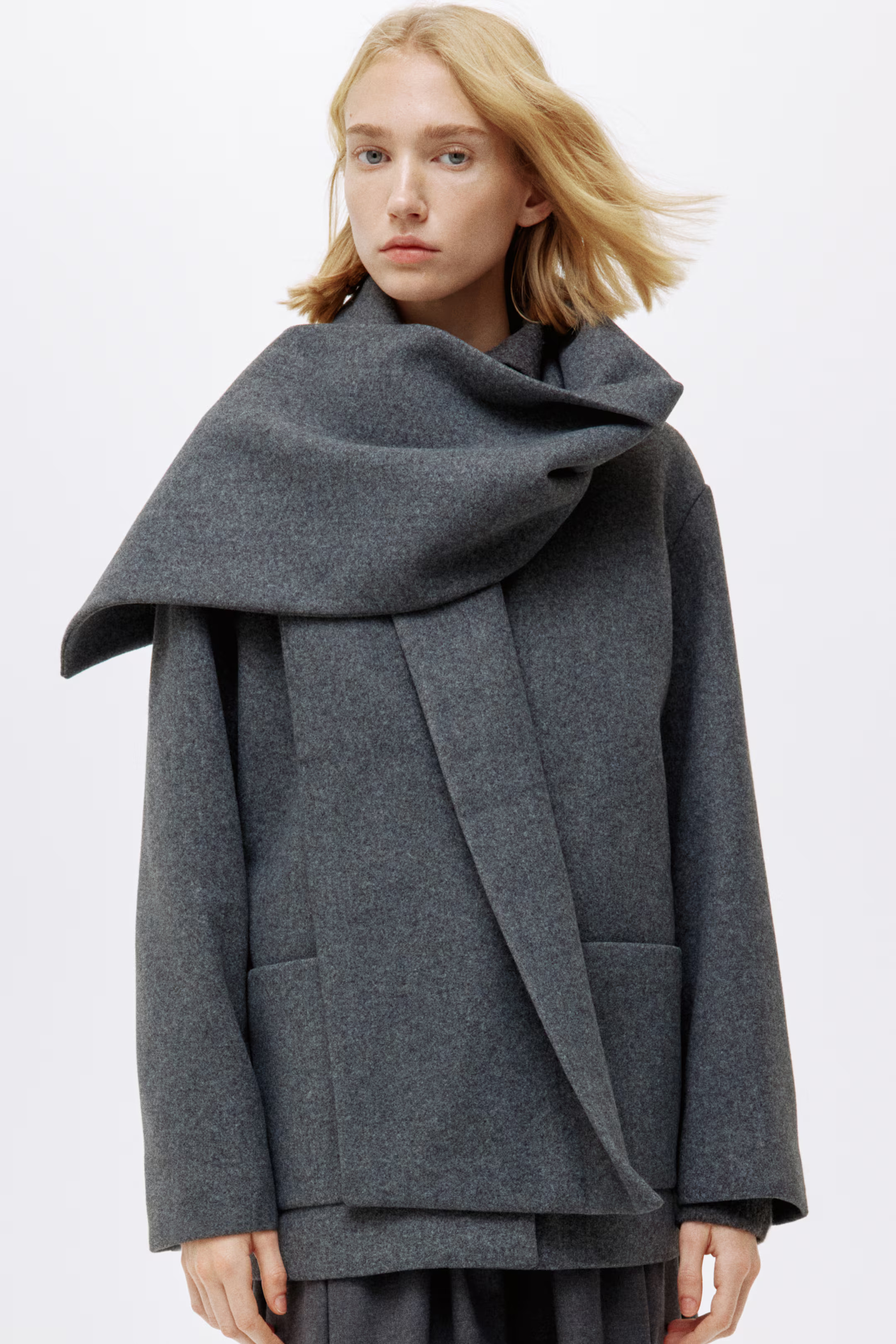 Scarf-Detail Coat | H&M (US + CA)
