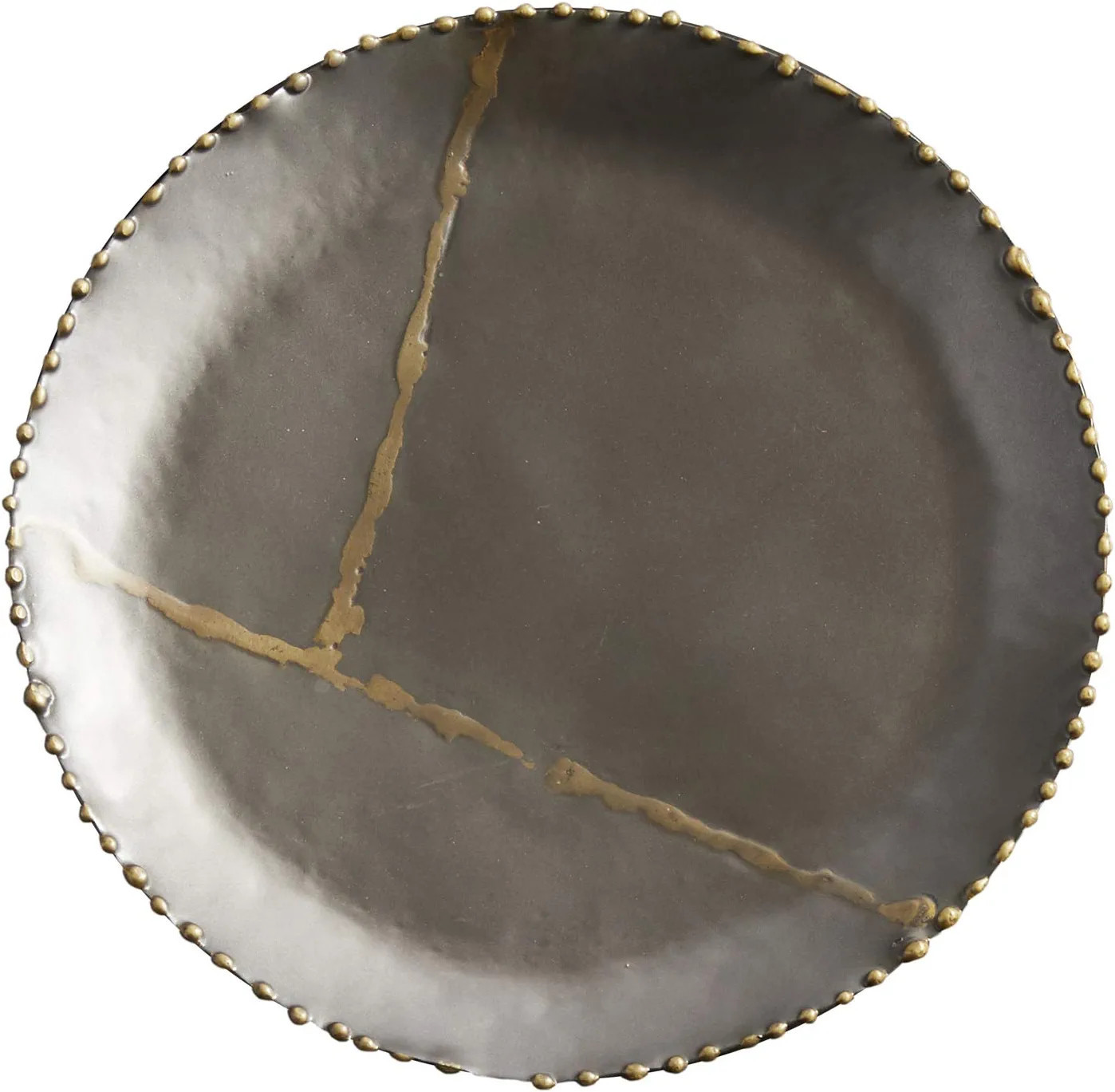 47th & Main Round Metal Tray Small, Antique Brown, (AMR207) | Amazon (US)