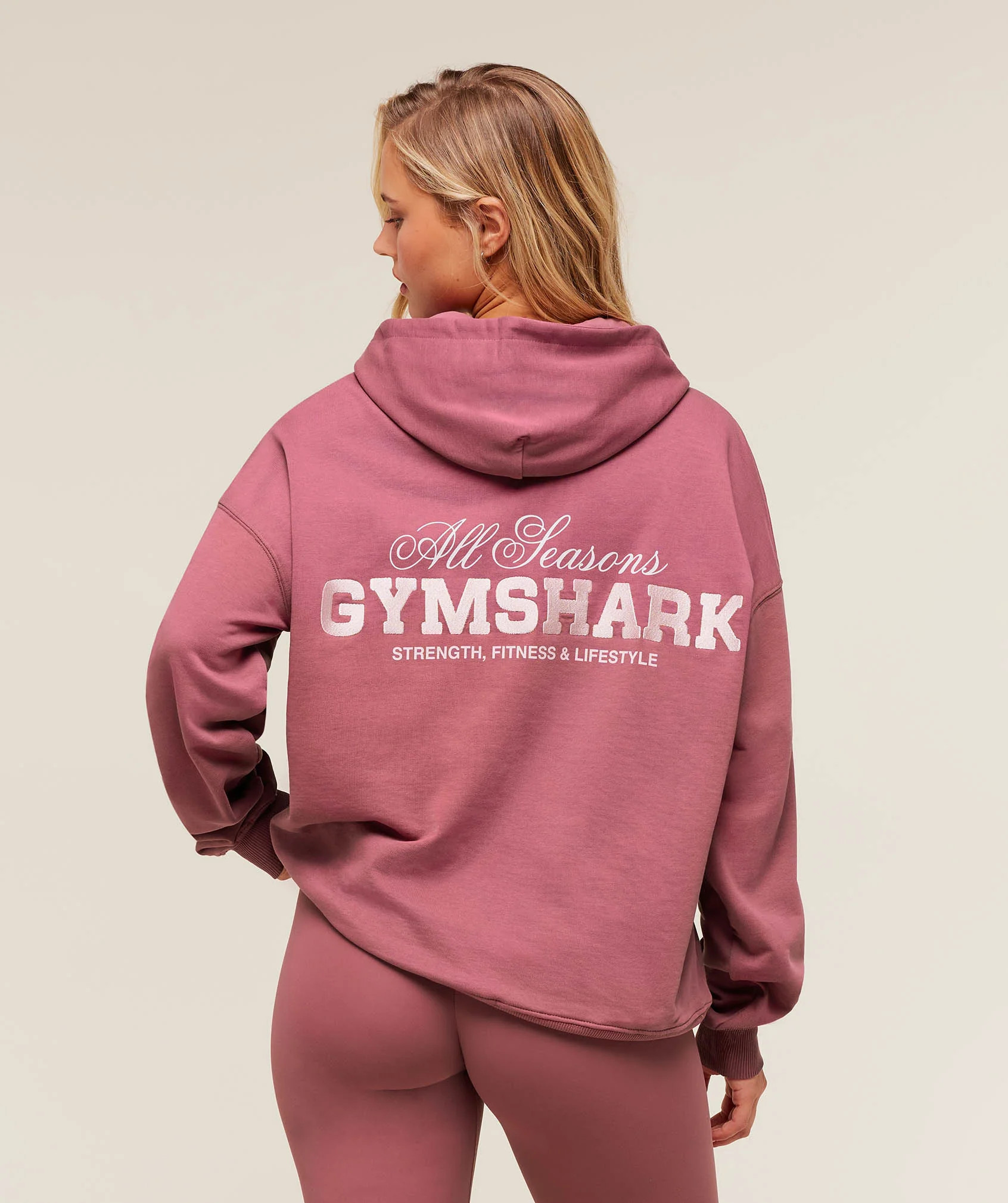 Gymshark All Seasons Graphic Hoodie - Reset Pink | Gymshark US