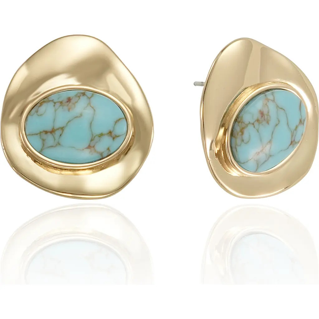 Ettika Synthetic Stone Stud Earrings in Turquoise at Nordstrom Rack | Nordstrom Rack