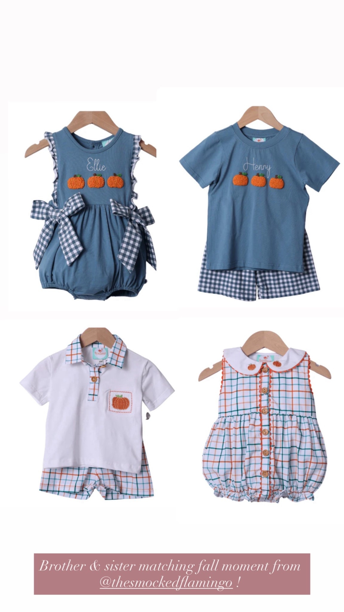 New smocked flamingo brother and sister matching moment! Code Geor to save! 

#LTKBaby #LTKKids #LTKSeasonal