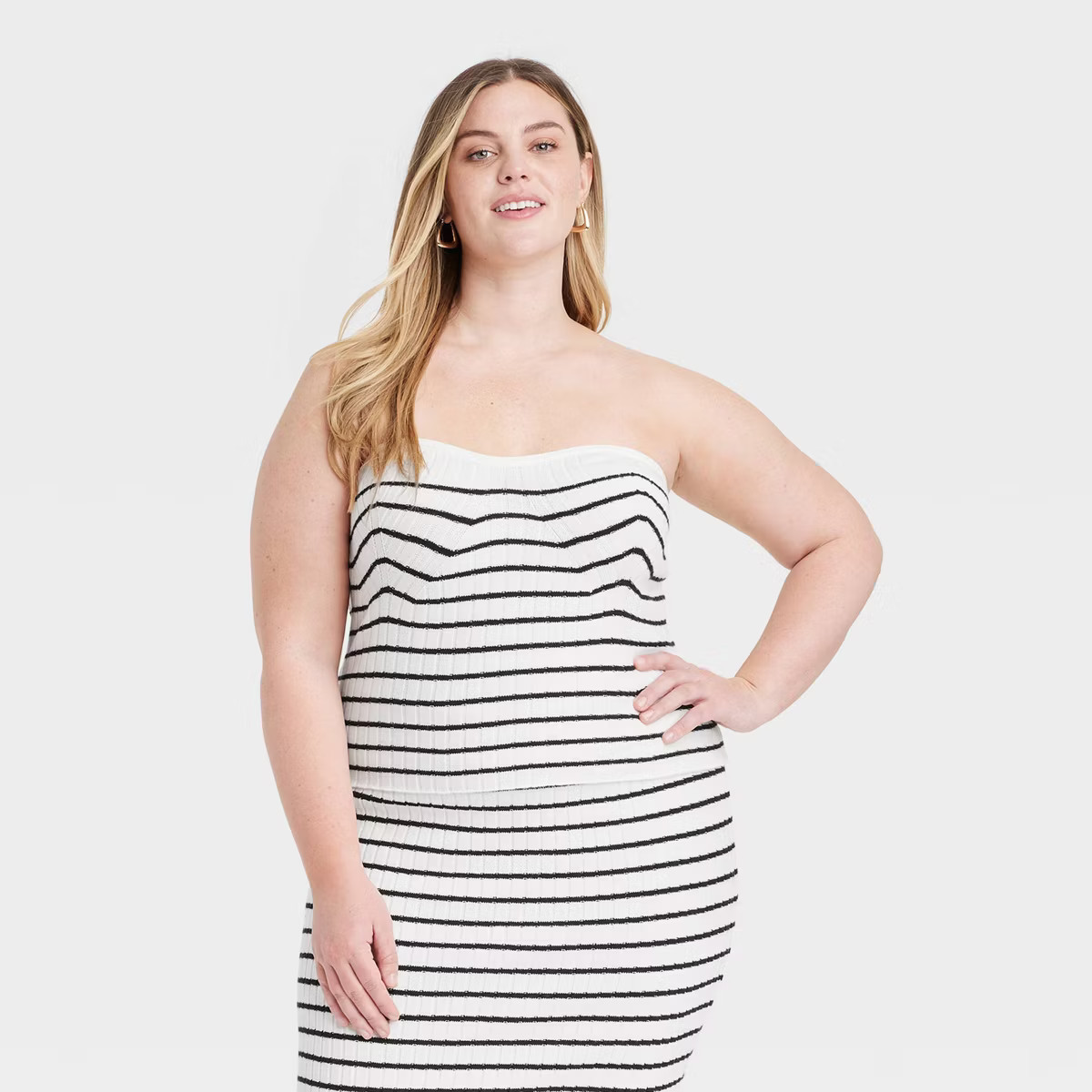 Women's Sweater Top - Universal Thread™ Black Striped | Target