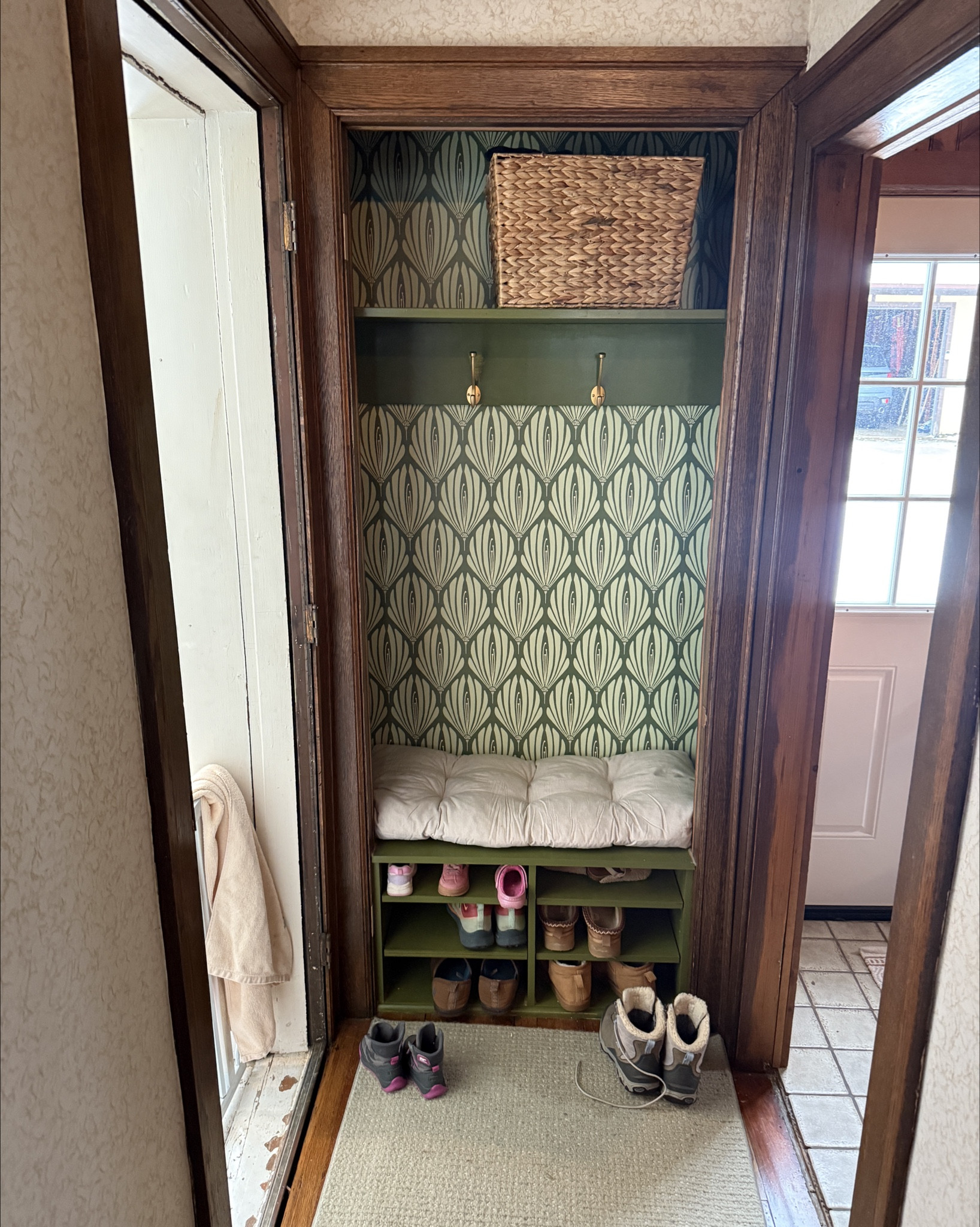 My closet project is finally complete (minus baskets). Put up the wallpaper on thanksgiving and it was honestly super simple!! So thrilled with how this turned out and how much better and usable the space is now. 

#LTKmomlife #LTKHoliday #LTKHome