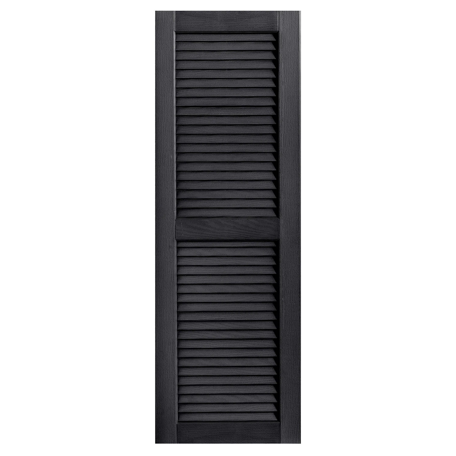 Straight Top Open Louver Shutters Pair Alpha Shutters Height: 48", Width: 9", Color: Chocolate | Wayfair North America