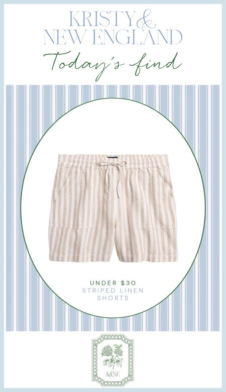 Great find! Striped linen shorts under $30

#LTKover40 #LTKfindsunder50 #LTKsalealert