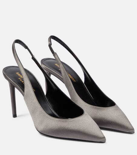 Zoe 85 satin slingback pumps | Mytheresa (US/CA)