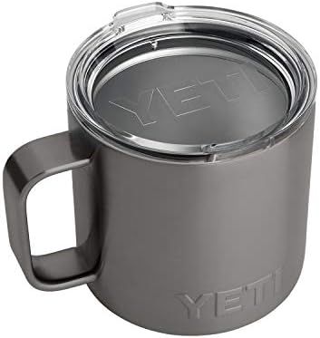 YETI Rambler 14 oz Mug, Stainless Steel, Vacuum Insulated with Standard Lid, Graphite | Amazon (US)