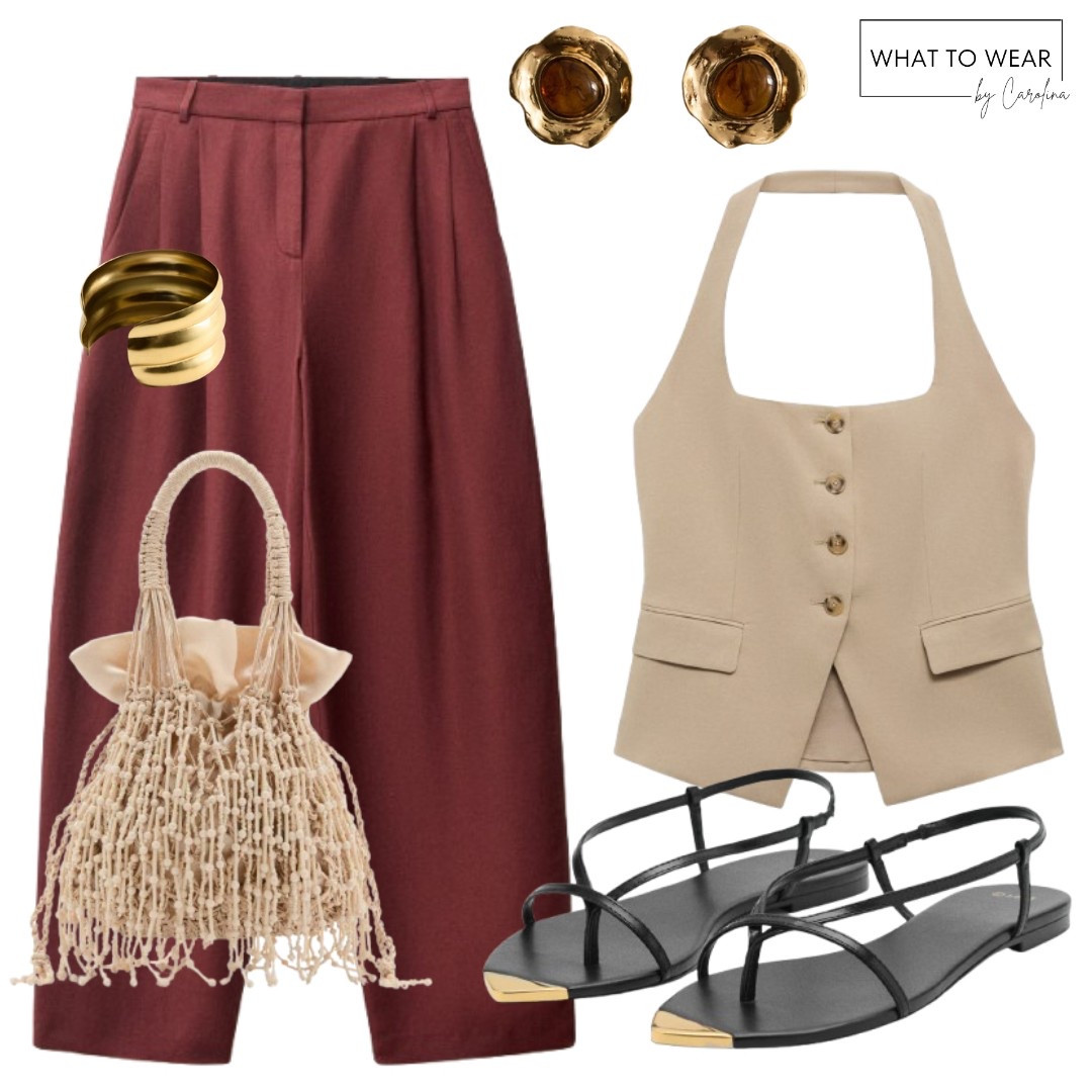 Halter waistcoat and linen pants @mango

#mango #mangowomen #mangooutfit #vacationoutfit #holidayoutfit

#LTKStyleTip #LTKFindsUnder100 #LTKFindsUnder50