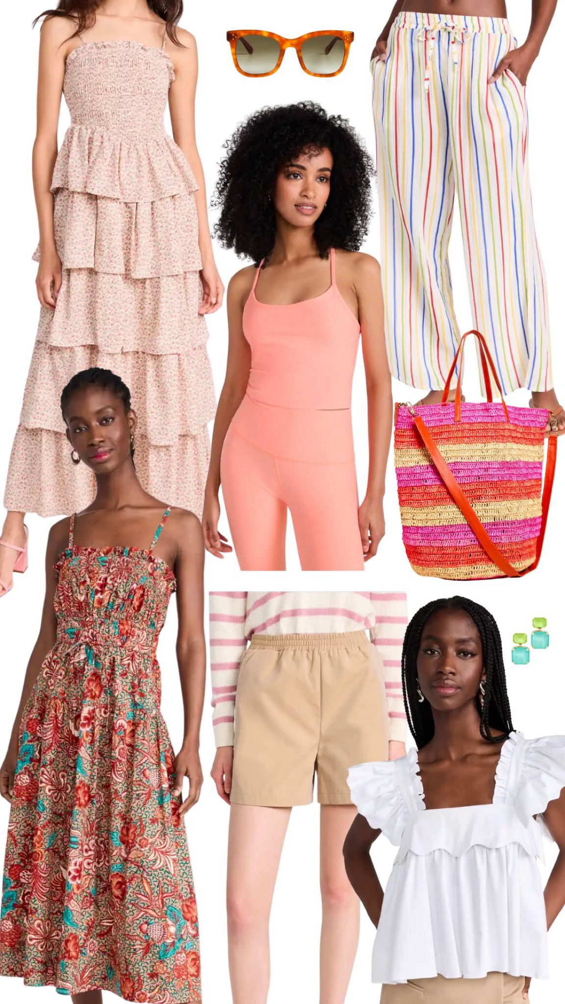 Some new saves from my #Shopbop Hearts! A Beyond Yoga workout top in a pretty peach, a timeless white blouse with a twist, and midi dresses to wear for your July/August festivities. 💫 

#LTKstyletip #LTKunder100 #LTKSeasonal