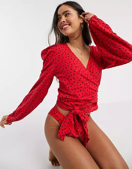 Billabong X Sincerely Jules Wrapped In Love top in spot | ASOS (Global)