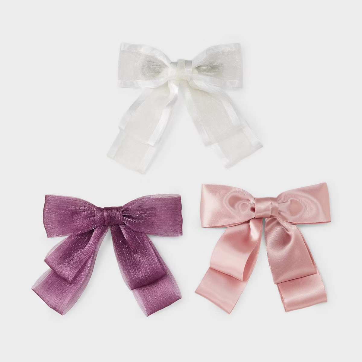 Double Bow Hair Clip Set 3pc - Wild Fable™ | Target