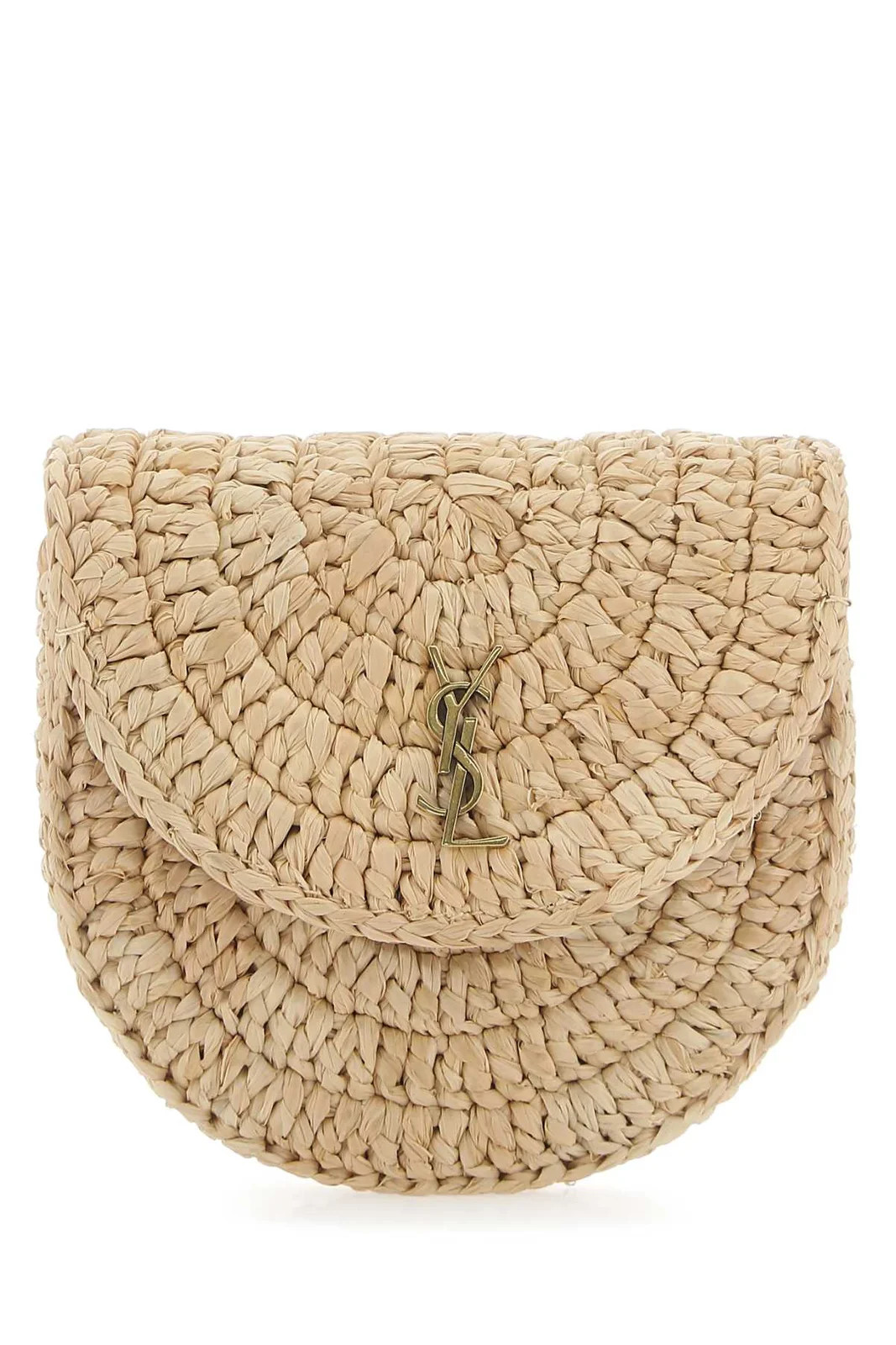 Saint Laurent Cassandre Logo Plaque Clutch Bag | Cettire Global