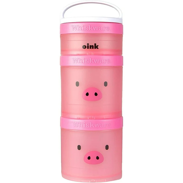 Whiskware Just For Fun Stackable Snack Pack Containers - Oink | Walmart (US)