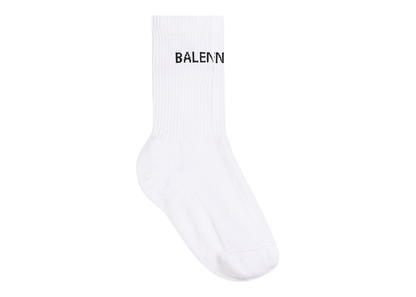 Balenciaga Logo Socks White/Black | StockX