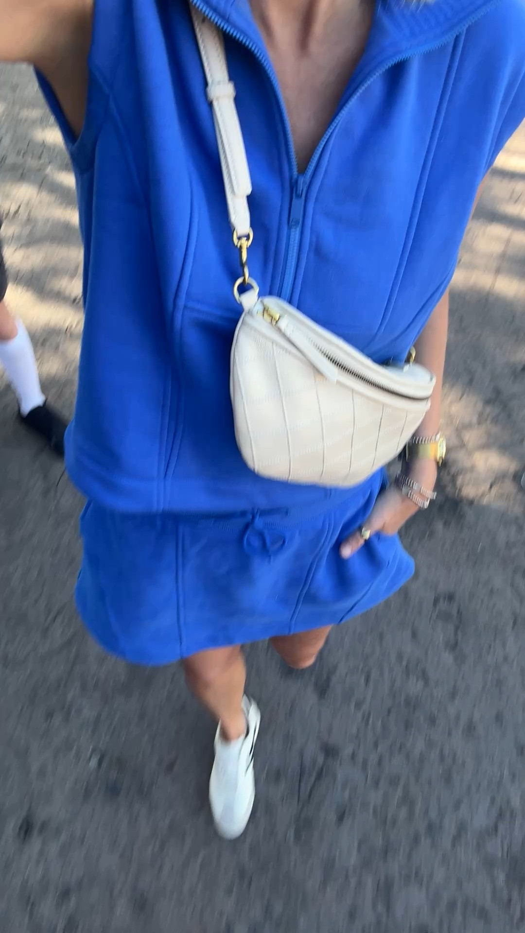 Small top and skort. Travel outfit. Sneakers true to size. 

Use my new customer discount code RACHELXSPANX for 15% off the spanx set.  

#LTKootd #LTKSaleAlert #LTKTravel