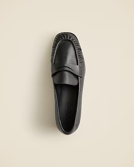 Maison ruched loafers in leather | J. Crew US