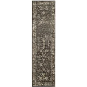 Safavieh Vintage 2'2" x 7' Runner Rug in Soft Anthracite | Cymax