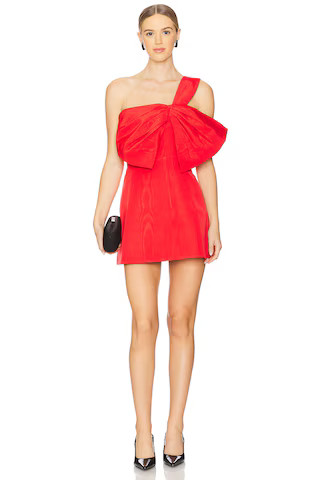Bardot Bella Bow Mini Dress in Fire Red from Revolve.com | Revolve Clothing (Global)
