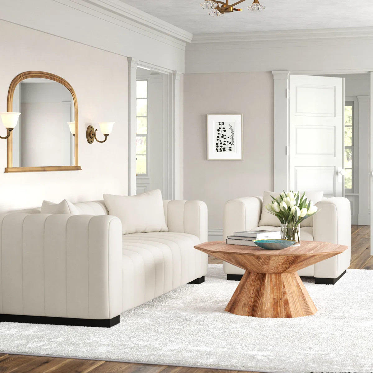 Gathney 2 - Piece Velvet Living Room Set | Wayfair North America