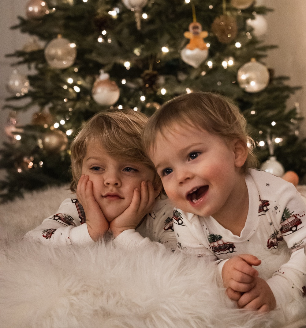 These were my absolute favorite holiday pajamas for the boys 🤍  I loved the pattern so much, that we matched the gift wrapping paper to it. 
Linking the exact Petit Lem pair, as well as similar ones from Petite Plume if you want to get matching Jammies for the whole family 😌🫶🏼

#LTKHoliday #LTKKids #LTKFamily