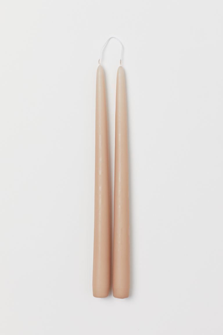 2-pack Tapered Candles | H&M (US + CA)