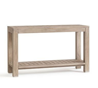Indio Console Table, Weathered Gray | Pottery Barn (US)