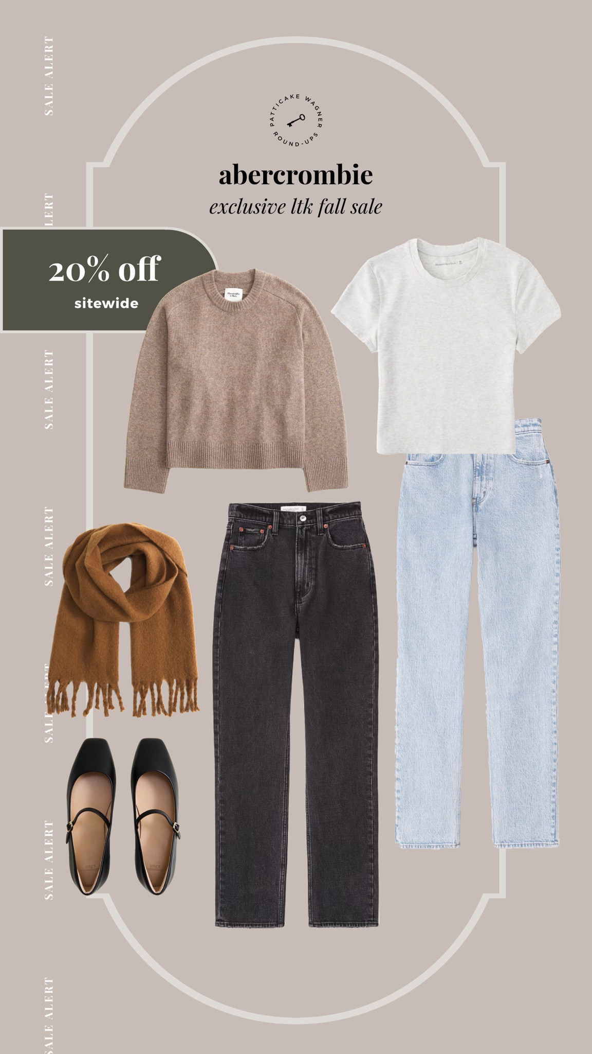 Abercrombie x LTK Fall Sale - 20% off sitewide with code: AFLTK. That’s an EXTRA 20% off the sale price for my ultra high rise 90’s straight jeans! I’ve been loving my wide leg jeans from Anthro but also love to rotate with my straight leg jeans from AF. Linking my fav black ankle straight jeans, basic tee + other fall favs. | fall outfit

#LTKFallSale #LTKStyleTip #LTKFindsUnder100