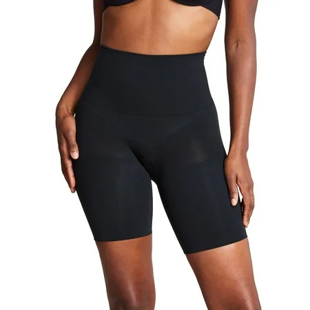 RED HOT by SPANX® Women s Ultra-Firm Control Shapewear Flat Out Flawless Mid-Thigh FS3915 Color: Very Black Size: LARGE | Walmart (US)