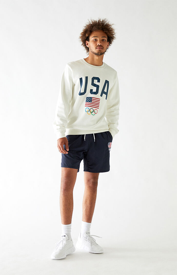 Team USA Flag Crew Neck Sweatshirt | PacSun