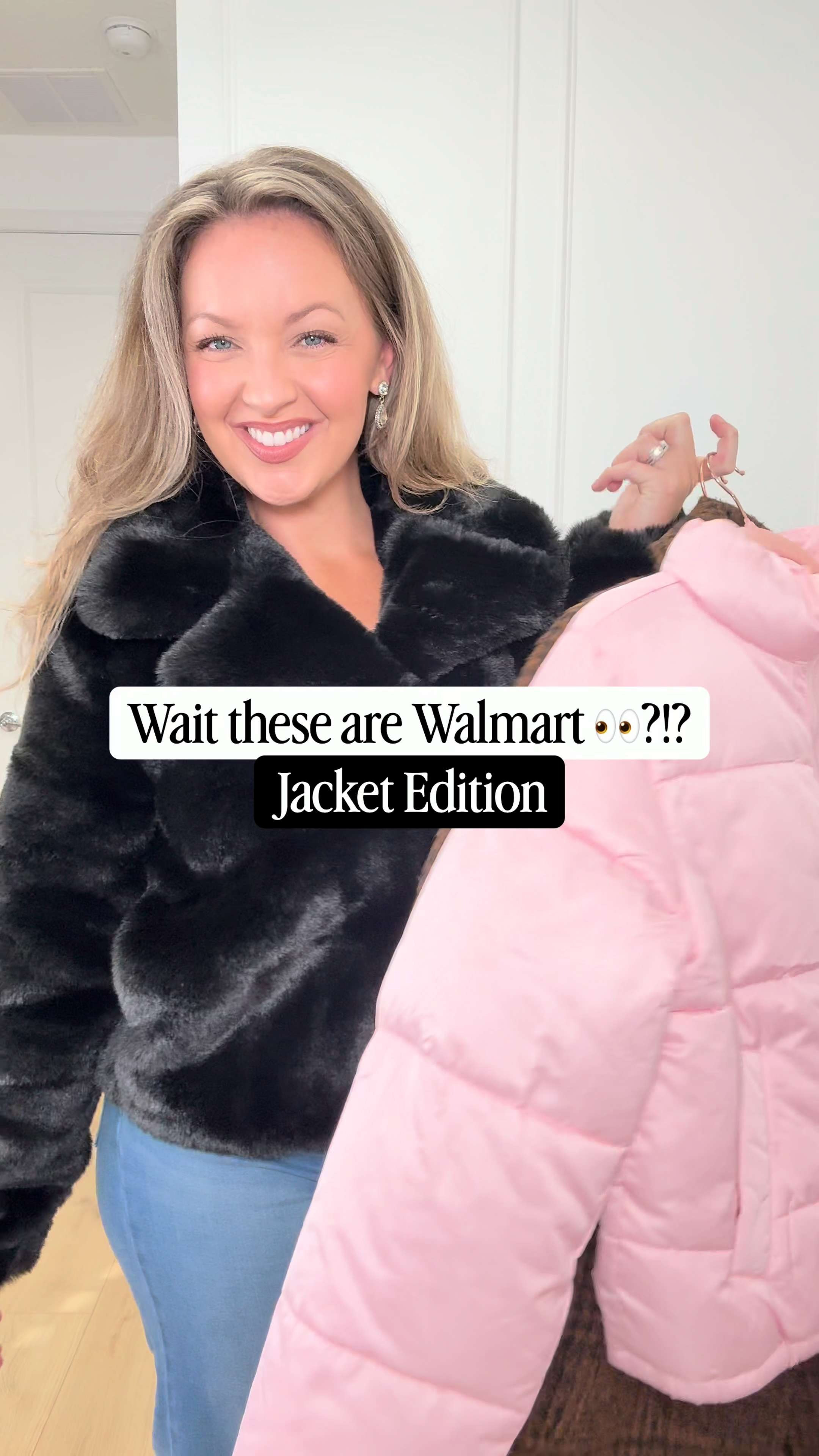 Walmart Jackets for the win! You will not believe these are from Walmart!  
From Faux fur jackets to cropped puffer coats to active wear shackets to faux wool  peacoats. These jackets are affordable and stylish! I am 5'5" Size 8/10 Wearing Mediums in all!

Faux Fur Jacket: so incredibly soft, feels so high end! 
Faux Wool Peacoat: love how chic the brown and black houndstooth pattern is!
Cropped Pink Puffer Coat: my favorite color pink! So bright and fun!
Velour Corded Shacket: SO cozy and love that it perfect to wear over leggings and activewear! 

jacket, walmart style, walmart fashion, coats, winter jackets, winter coats, walmart coats, faux fur coat, black jacket, pink jacket, peacoat, leggings shirt 

 #LTKSeasonal #LTKFindsUnder50 #LTKFindsUnder100