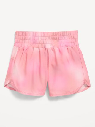 High-Waisted Dolphin-Hem Run Shorts for Girls | Old Navy (US)