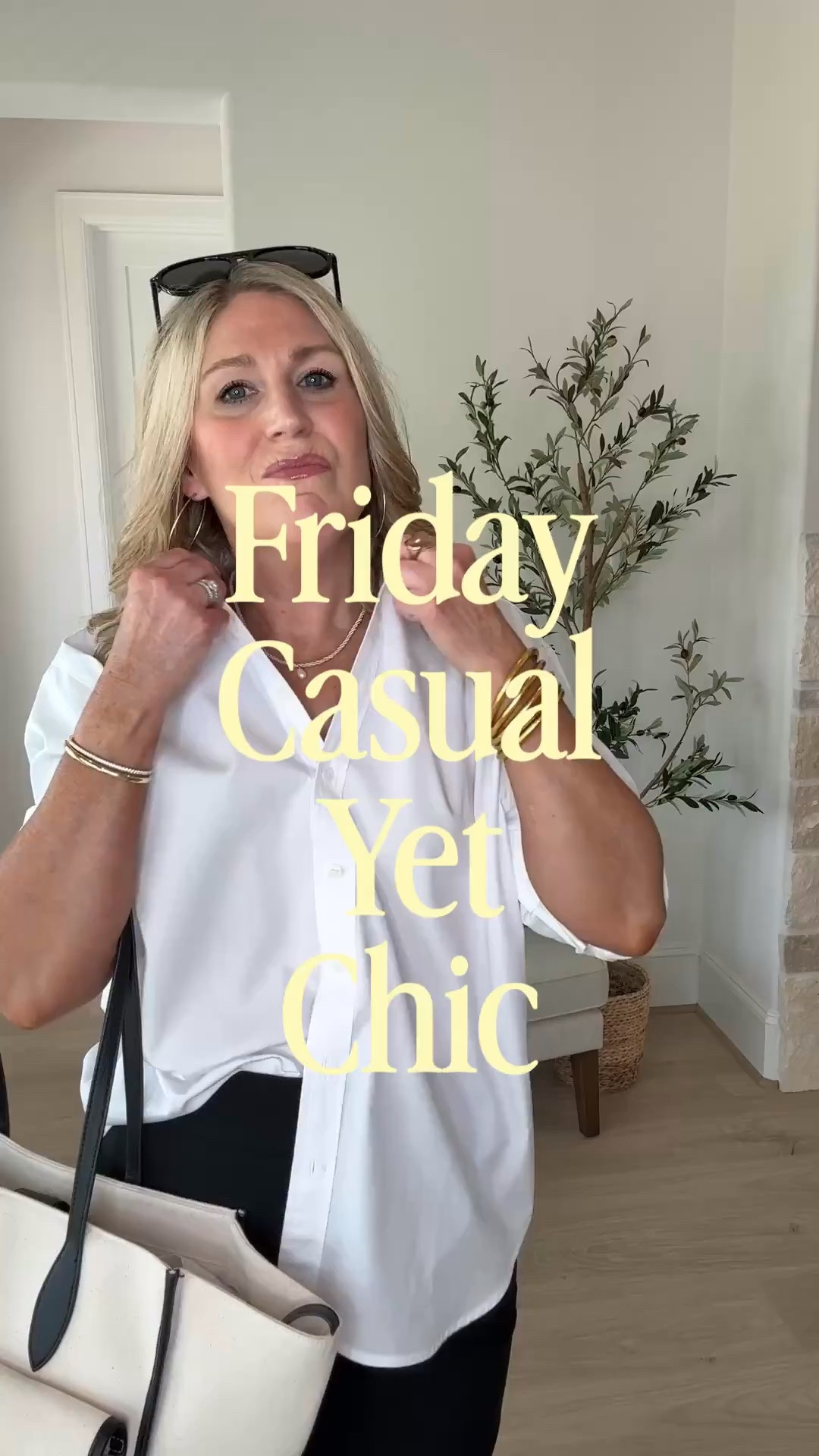 Oversized white button shirt is slightly stretchy. Runs true to size.
Black Ponte straight slim leg pants are so soft and comfortable. Dress them up or wear them casually. Run a little small, so size up one for a comfy fit.

@Spanx discount code: CINDYXSPANX

#LTKWatchNow #LTKSaleAlert #LTKFindsUnder50 #LTKBeauty #LTKShoeCrush #LTKMidsize #LTKPetite #LTKPlusSize #LTKFindsUnder100 #LTKStyleTip #LTKTravel #LTKOver40 #LTKSeasonal #LTKWorkwear #LTKItBag #LTKootd