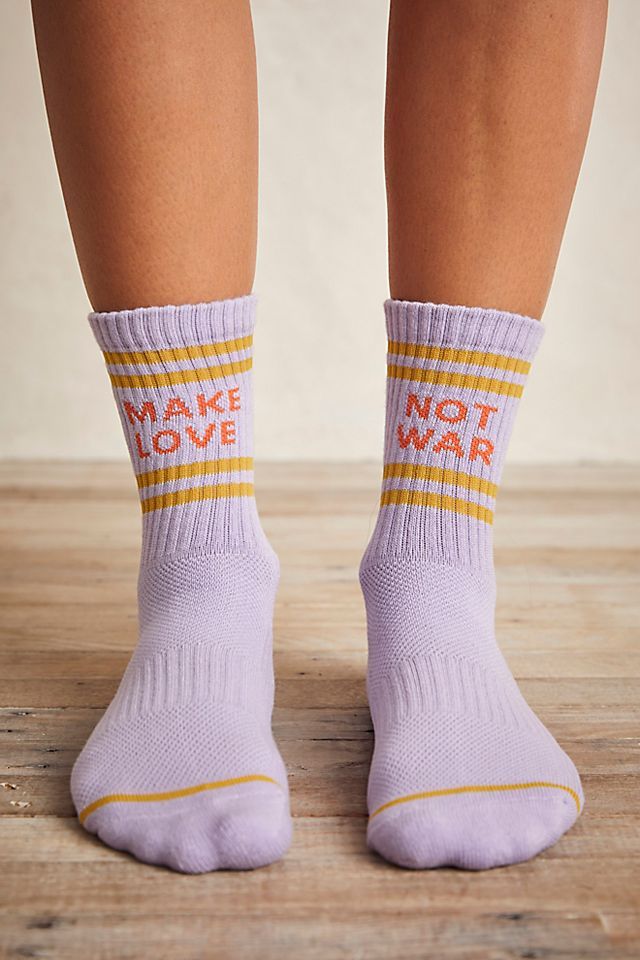 Make Love Not War Baby Steps Socks | Free People (Global - UK&FR Excluded)