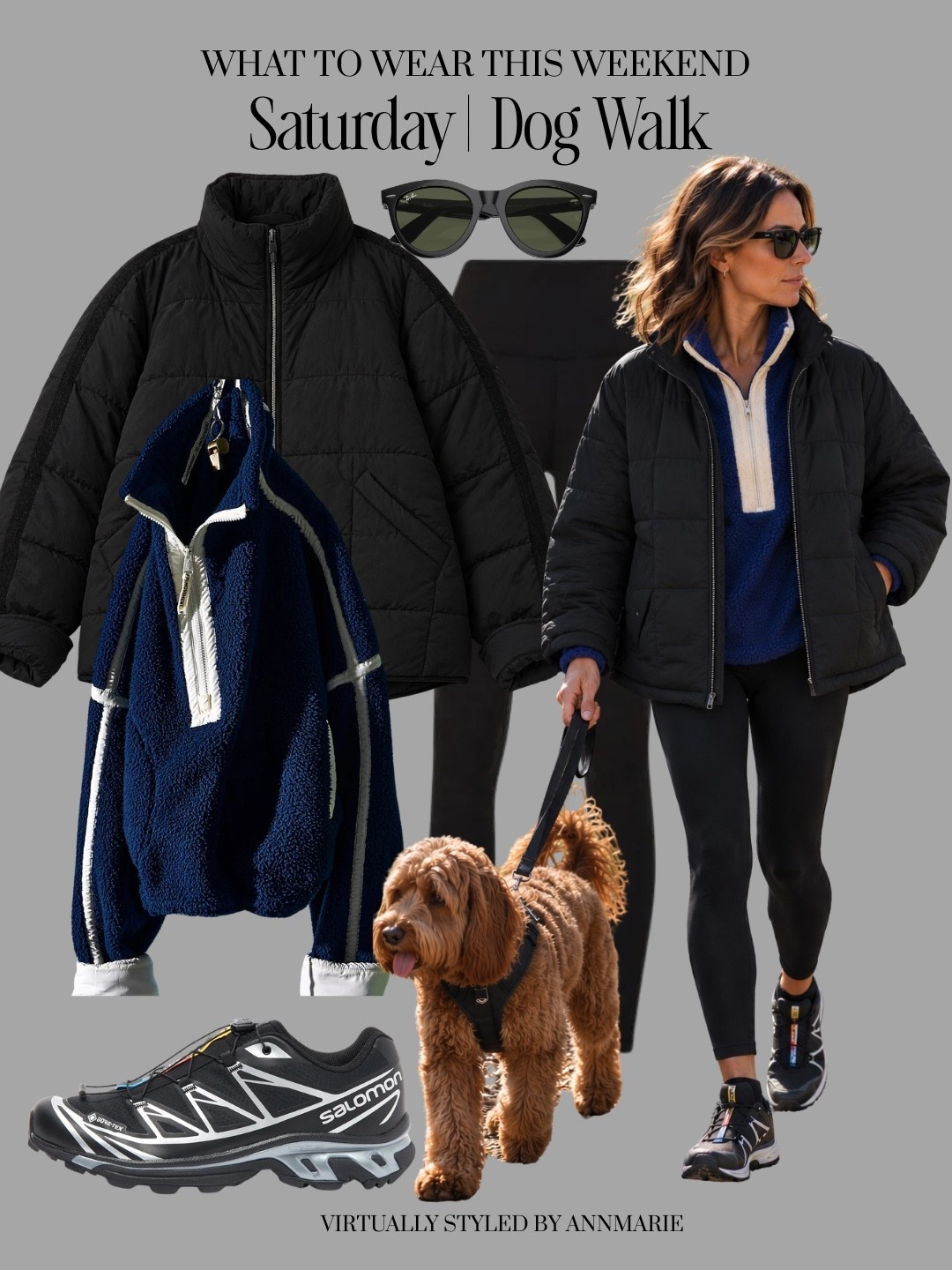 Dog walking outfit