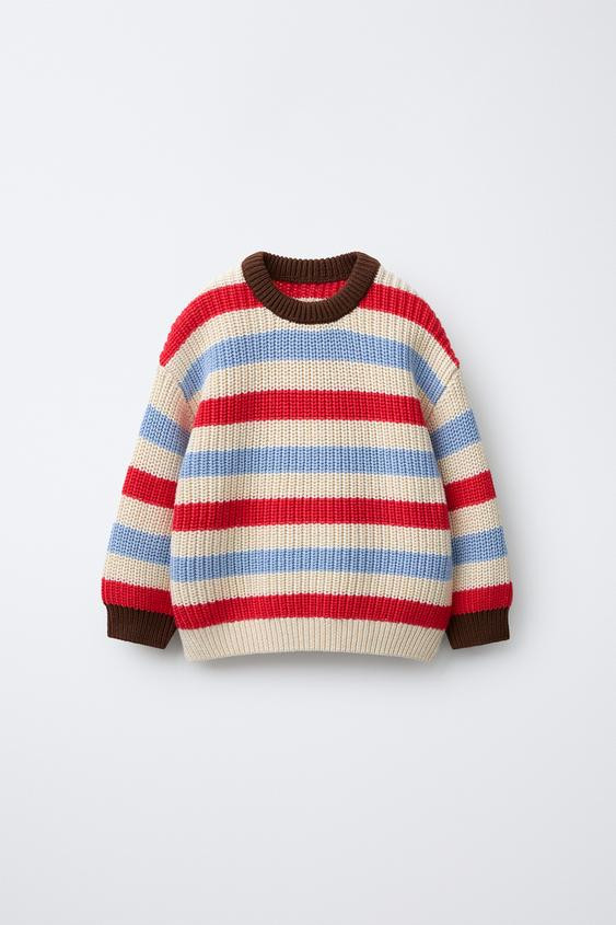 STRIPED KNIT JUMPER | Zara US