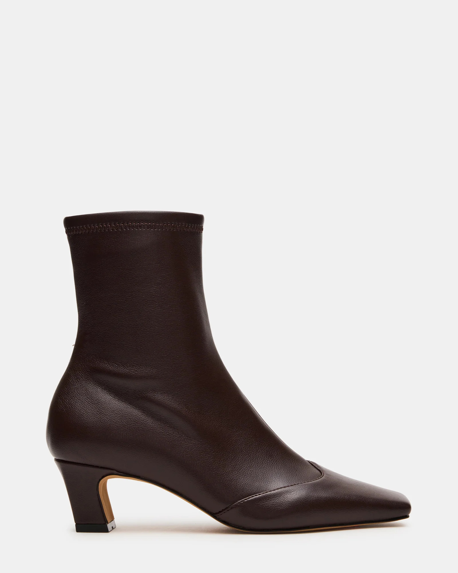 JETER Brown Square-Toe Women's Ankle Boot | Steve Madden (US)