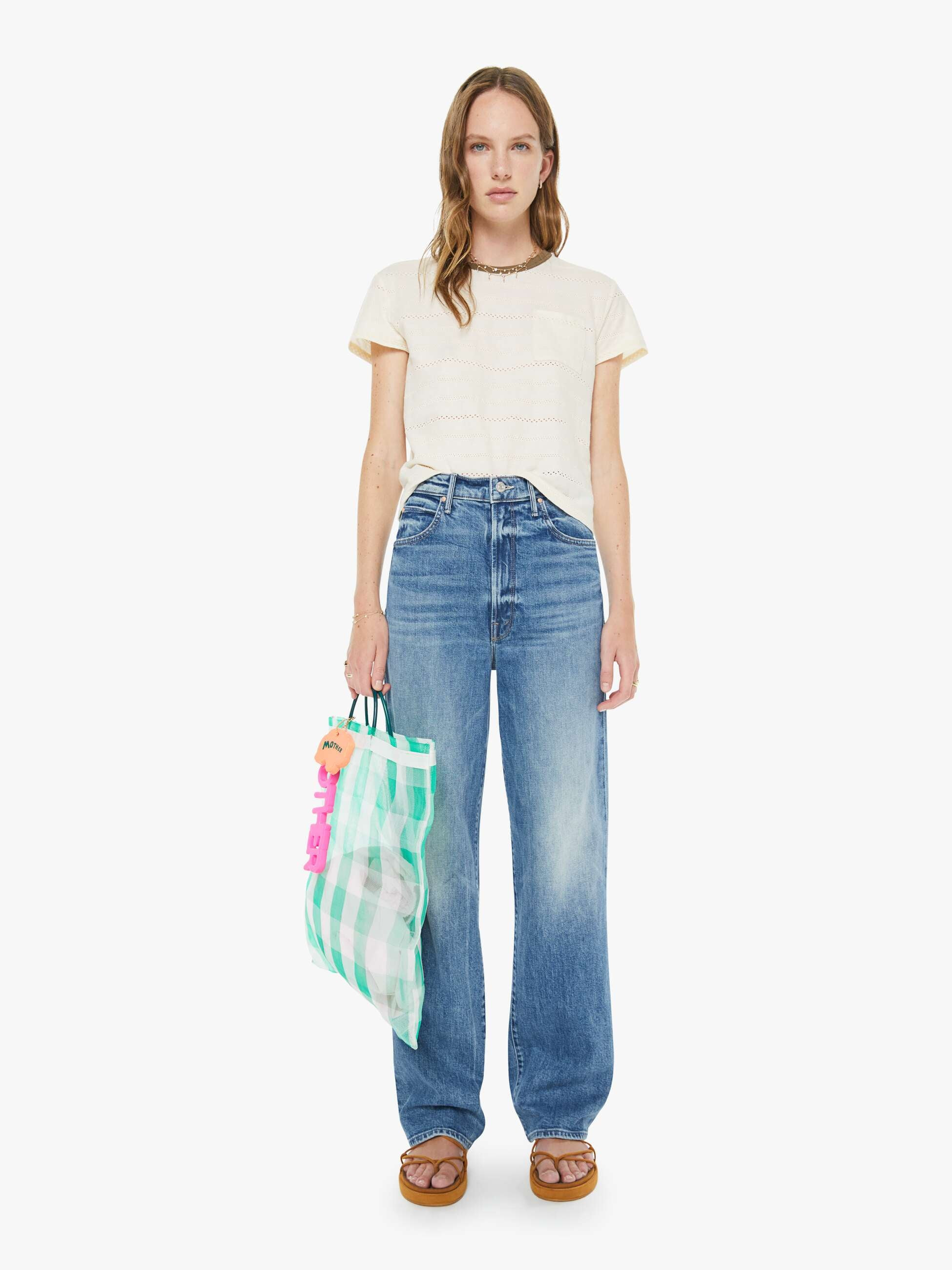High Waisted Tunnel Vision Sneak - Girls Just Want To Have Sun | Mother Denim
