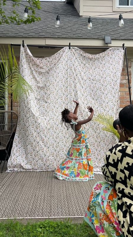 Easy spring or Easter home photo set up. We got the back drop and floral sheet from Amazon, girls floral dress and made a cute set for photos. Give it a try and use your iPhone if you don’t have a professional camera. 

#LTKVideo #LTKfindsunder100 #LTKkids