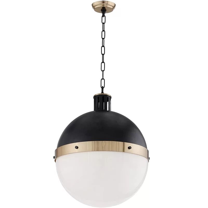 Grullon 1-Light 16.5 Inches Torino Pendant, Island Lamp Kitchen Dining Room Acrylic Matte Black | Wayfair North America