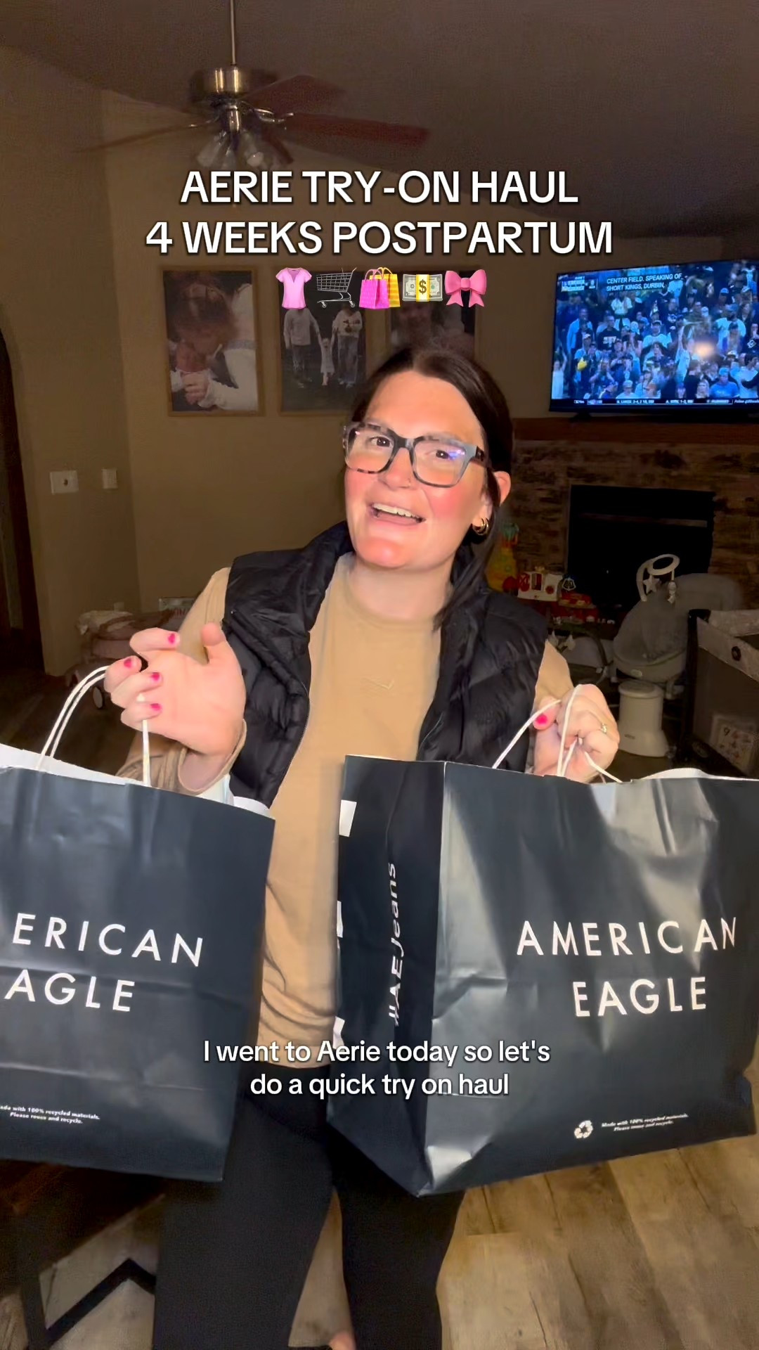 AERIE TRY ON HAUL 4 WEEKS POSTPARTUM! 

#LTKMidsize #LTKPlusSize #LTKStyleTip