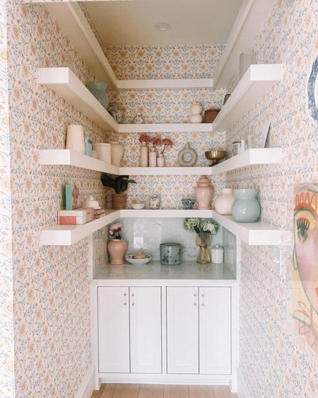 Cute kitchen area with Traditional wallpaper 

#LTKfamily #LTKhome #LTKstyletip