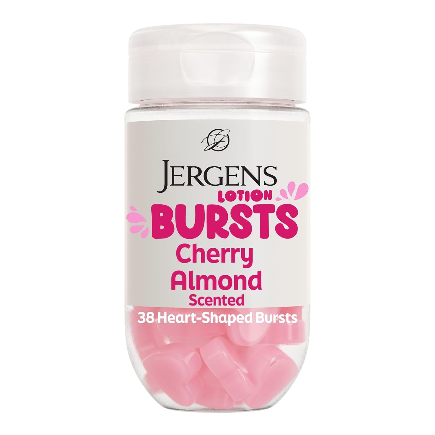 Jergens Cherry Almond Lotion Bursts, Squishy Heart-Shaped Moisturizer Bursts, Lotion Gifts for Teens, 38 Ct | Amazon (US)