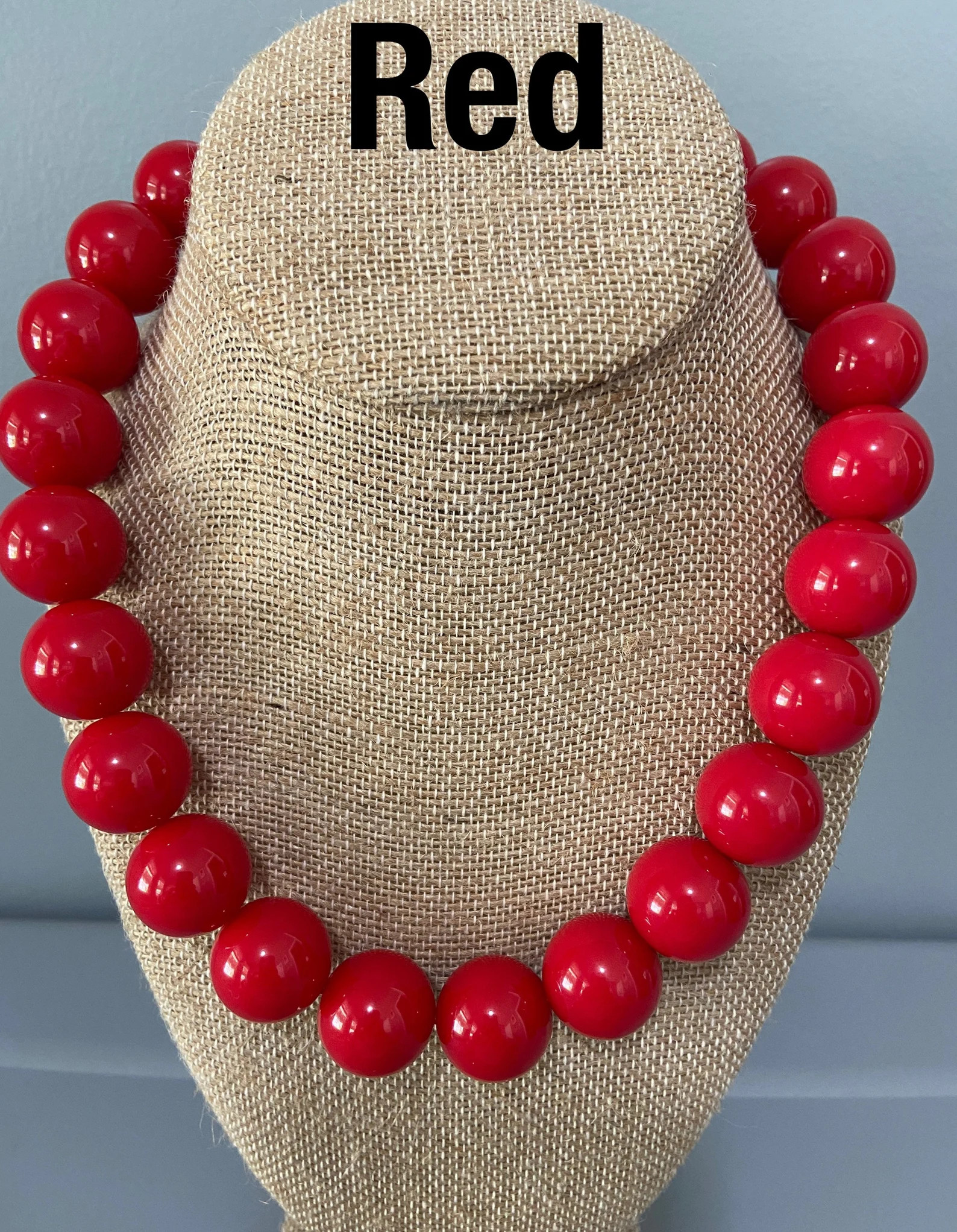 Chunky Acrylic Bubblegum Bead Necklaces: 6 Color Choices - Etsy | Etsy (US)