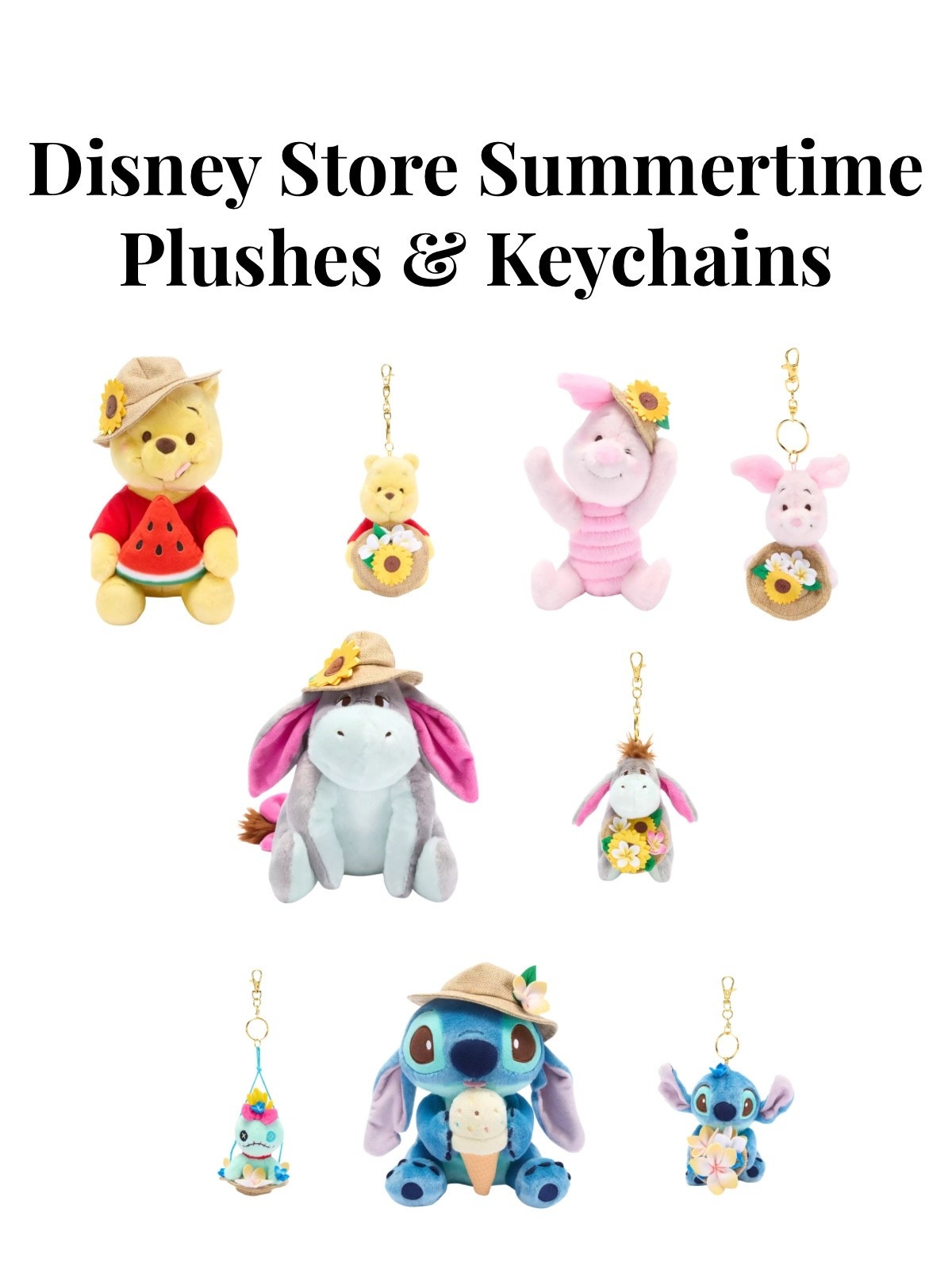 New Disney Store summertime plushes and bag charms! 🍉☀️🌻

#LTKSeasonal #LTKKids #LTKTravel