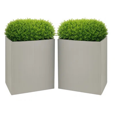 Large Outdoor Planters 2-Pack - 19.6-Inch Tall Planters for Outdoor Plants or Indoor Pots for Plants - Plastic Flower Pots for Patio, Entryway, or Fro | Wayfair North America